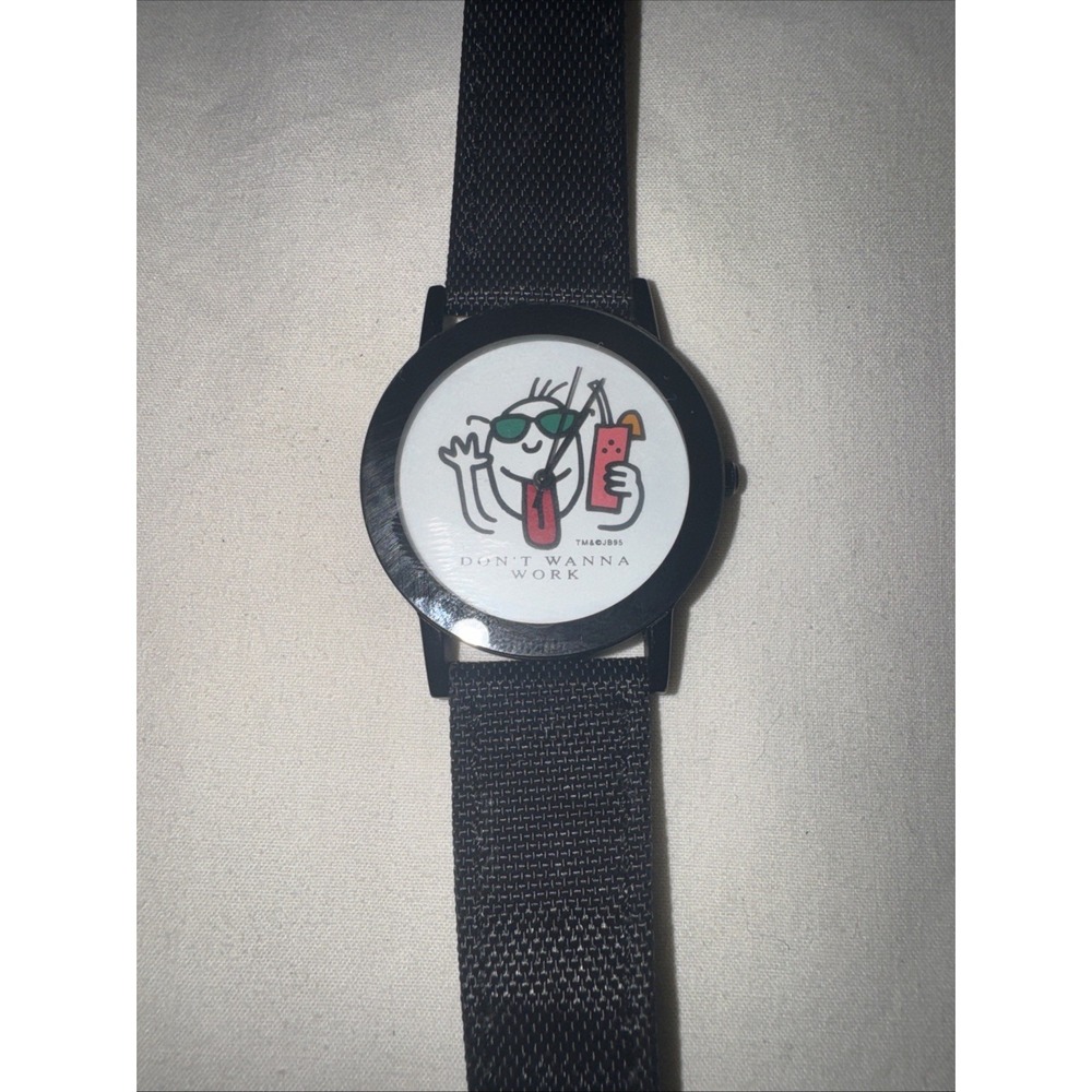 Vintage Joe Boxer 1995 JB95 Don't Wanna Work Watch Needs Battery